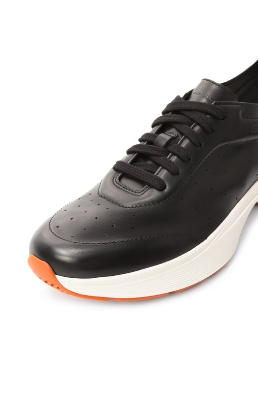 Кожаные кроссовки Bounce Santoni MBBG22070BART0IL Чёрный  MBBG22070BART0IL Фото 7