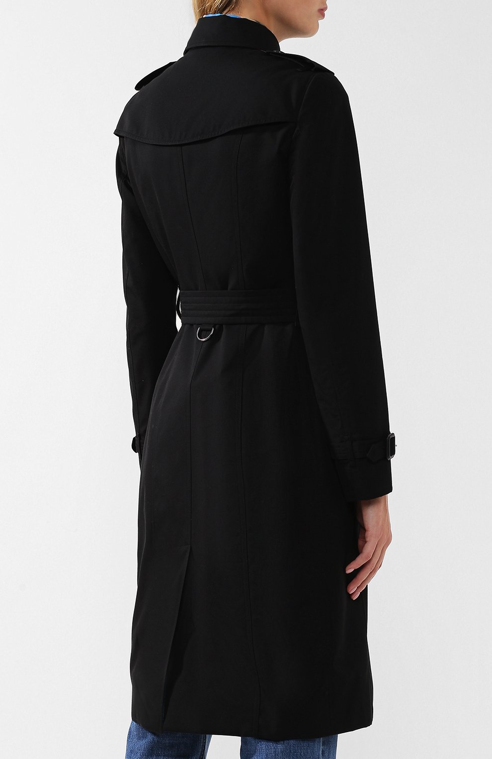 Однотонный двубортный тренч с поясом BURBERRY, арт. 4009022, фото 4
