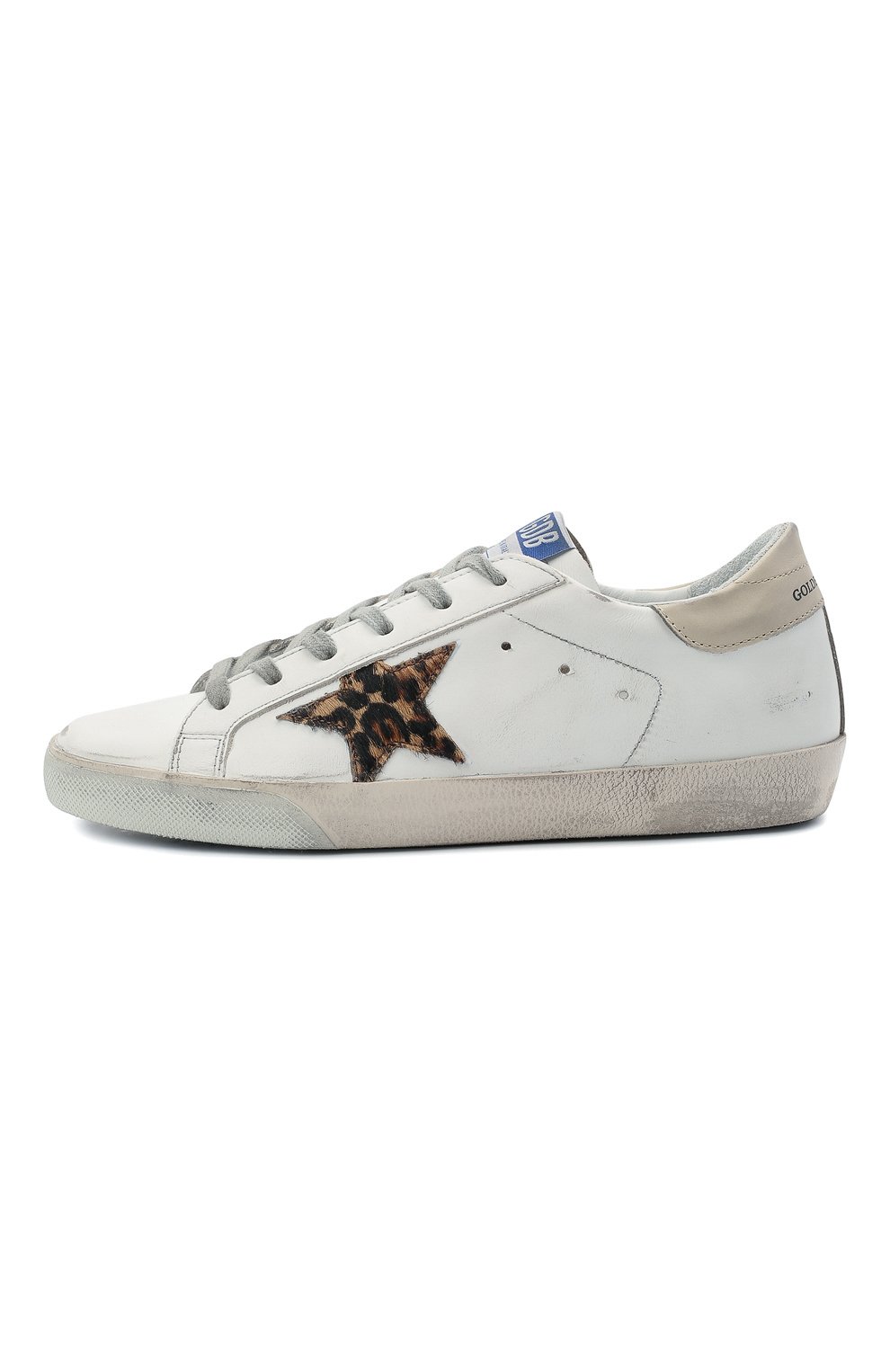 Кожаные кеды GOLDEN GOOSE DELUXE BRAND, арт. GWF00106.F001258, фото 3