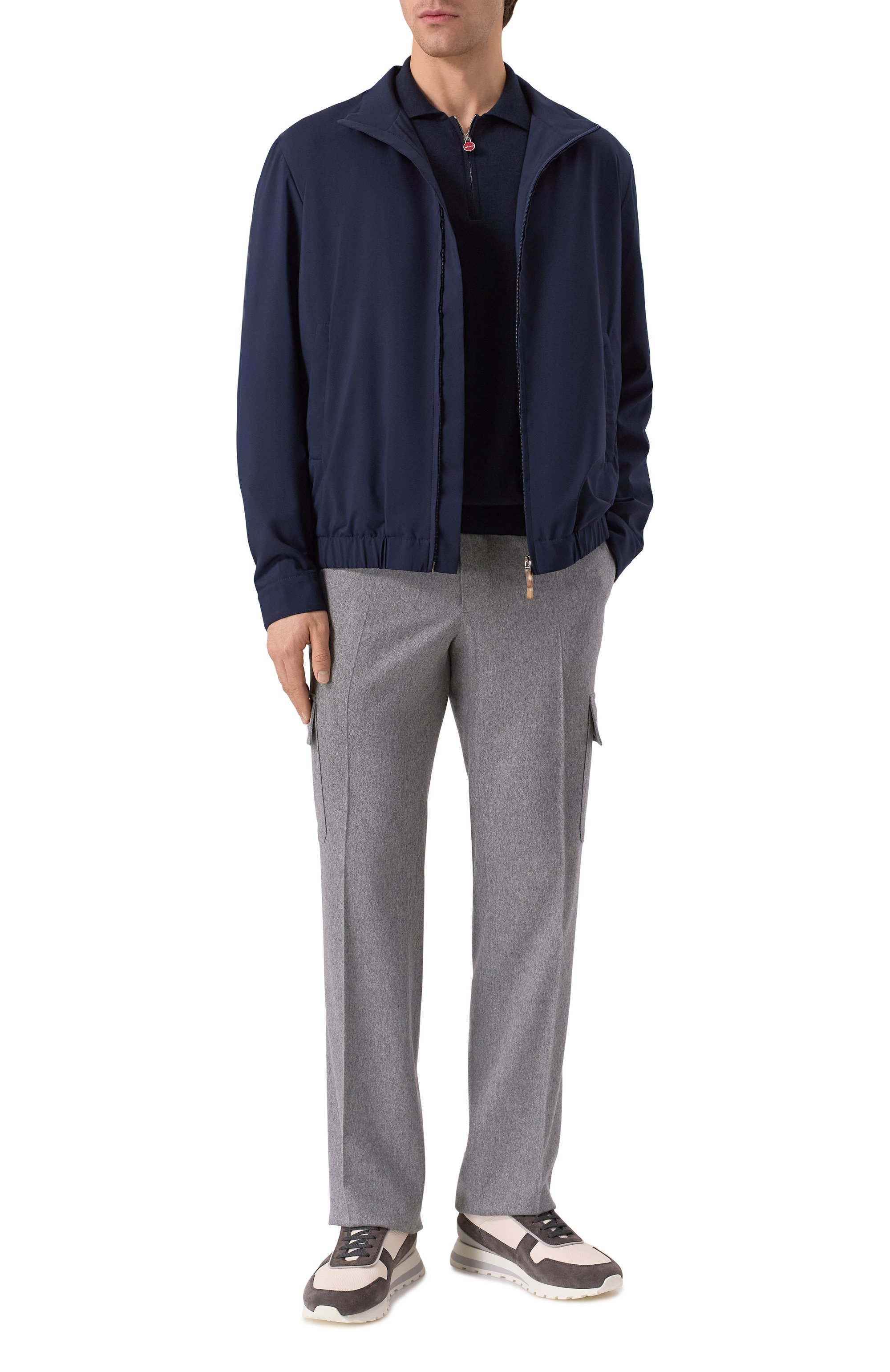 Шерстяные брюки-карго MVST серого цвета по цене 134000 руб., арт. M25.1MM.T412/981, фото 2 Шерстяные брюки-карго MVST, арт. M25.1MM.T412/981, фото 2