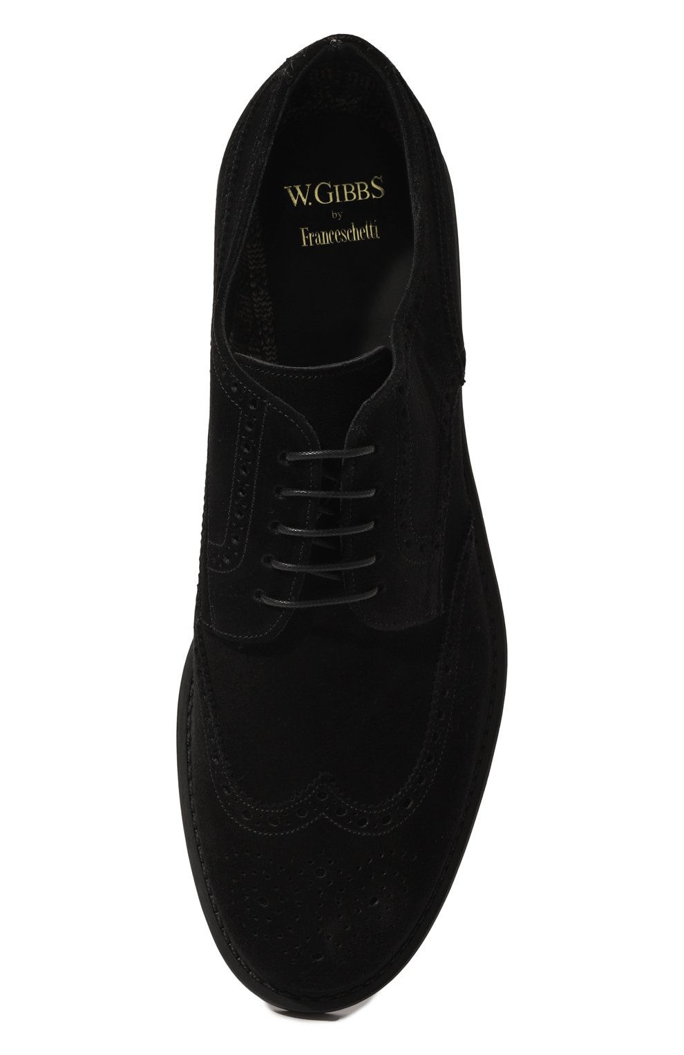 Замшевые дерби W.GIBBS черного цвета по цене 45950 руб., арт. 3169007/2301, фото 6 Замшевые дерби W.GIBBS, арт. 3169007/2301, фото 6