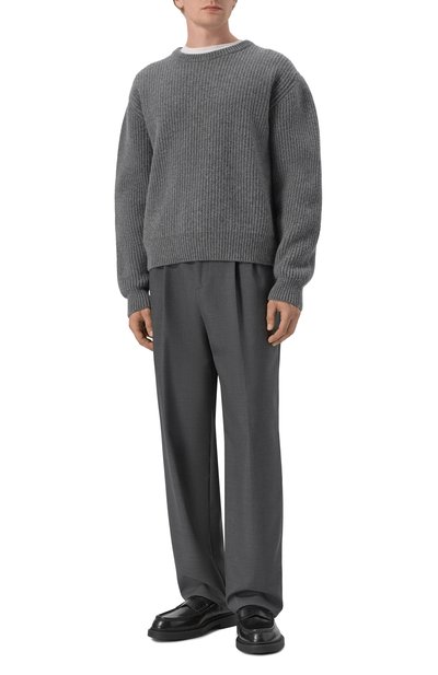 Шерстяной свитер JIL SANDER серого цвета по цене 164500 руб., арт. J22GP0305/J14848, фото 2 Шерстяной свитер JIL SANDER, арт. J22GP0305/J14848, фото 2