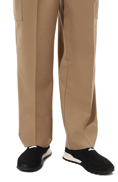 Текстильные кроссовки KITON черного цвета по цене 74400 руб., арт. USSFITN00809, фото 3 Текстильные кроссовки KITON, арт. USSFITN00809, фото 3