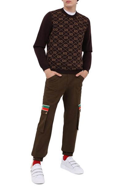Хлопковые брюки-карго GUCCI, арт. 623986/XDBA7, фото 2