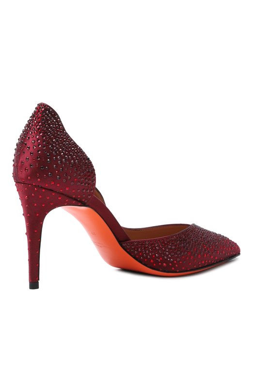 Текстильные туфли Santoni WDIG71970HI2NHNE Красный  WDIG71970HI2NHNE Фото 5