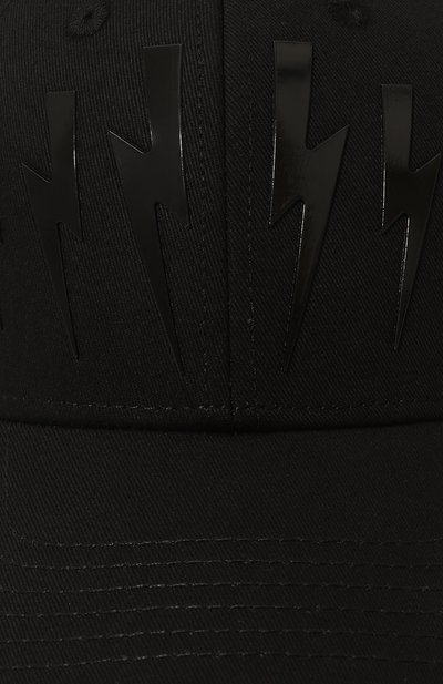 Хлопковая бейсболка NEIL BARRETT, арт. PBCP320B C9501, фото 4