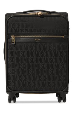 Мужской текстильный чемодан small MOSCHINO черного цвета, арт. 2316MA8601/8268 | Фото 1 (Материал: Текстиль; Драгоценные камни: Проставлено; Материал сплава: Проставлено; Размер: small)