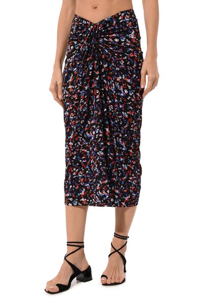 Юбка из вискозы ISABEL MARANT разноцветного цвета по цене 44200 руб., арт. 23PJU0018FA-A1K48E, фото 3 Юбка из вискозы ISABEL MARANT, арт. 23PJU0018FA-A1K48E, фото 3