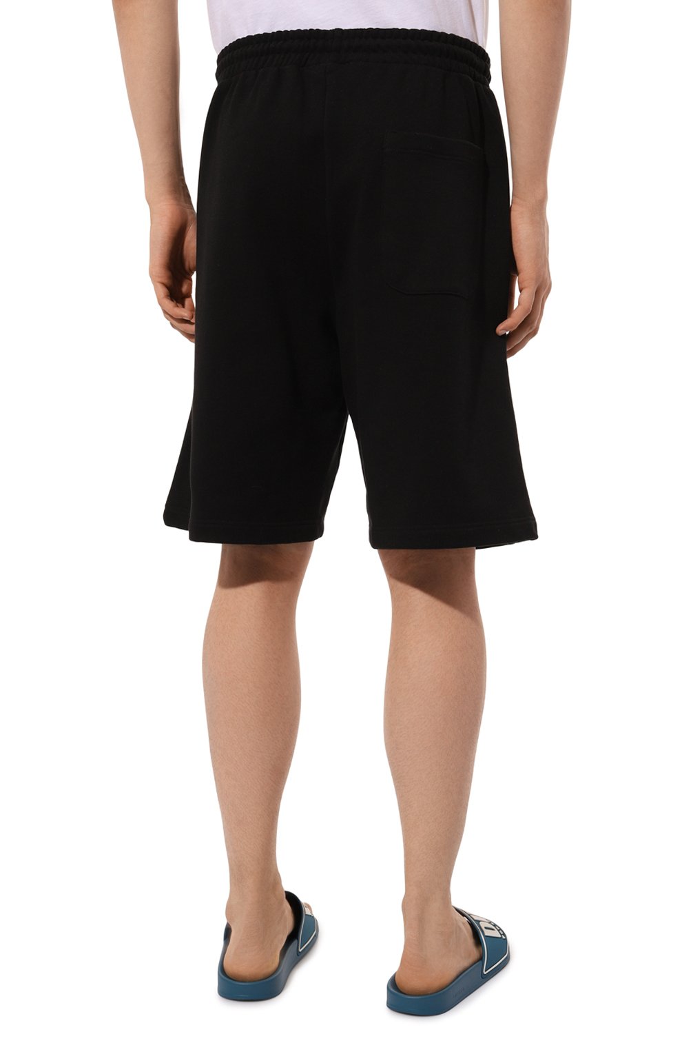 Хлопковые шорты COMME DES FUCKDOWN черного цвета по цене 12400 руб., арт. CFABM00006, фото 4 Хлопковые шорты COMME DES FUCKDOWN, арт. CFABM00006, фото 4