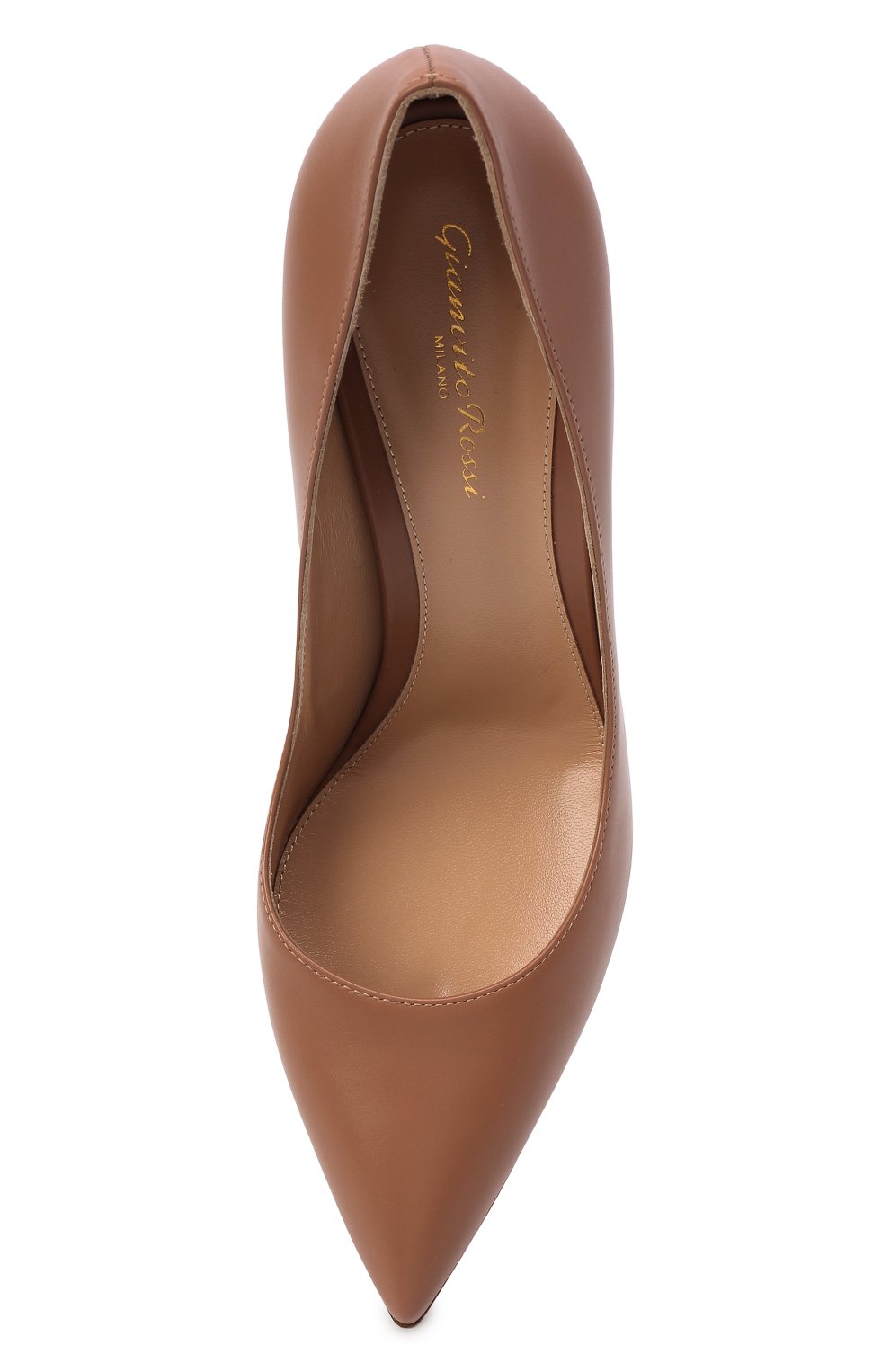 Кожаные туфли gianvito 85 GIANVITO ROSSI коричневого цвета по цене 69800 руб., арт. G24580.85RIC.VITPRAL, фото 6 Кожаные туфли gianvito 85 GIANVITO ROSSI, арт. G24580.85RIC.VITPRAL, фото 6