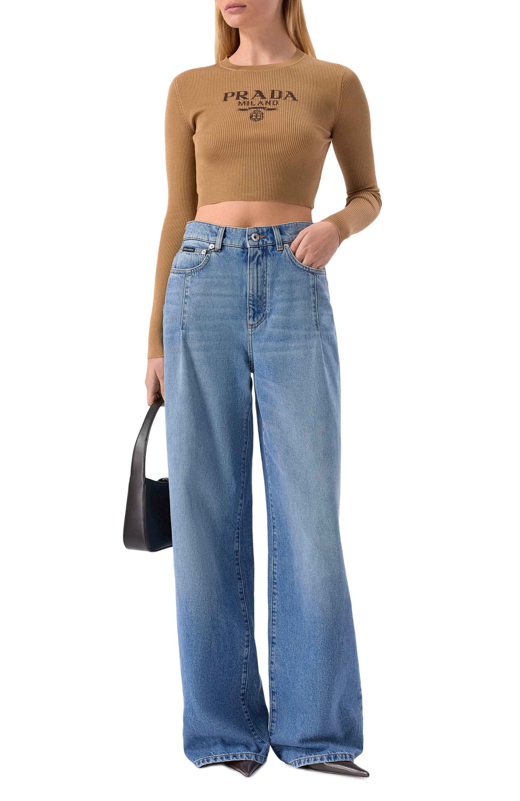 Шелковый пуловер PRADA, арт. P24S1G/11MY, фото 2