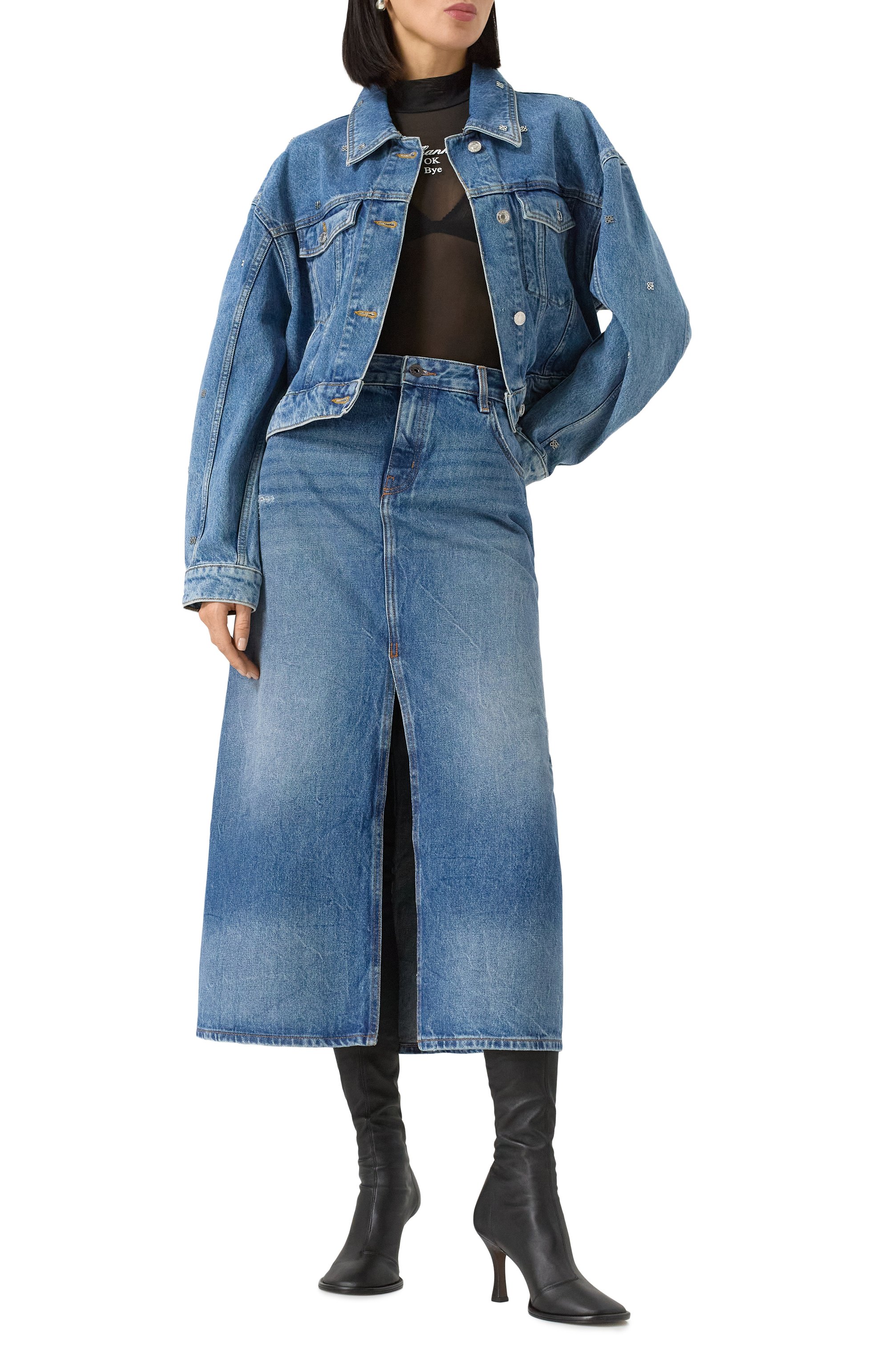 Топ HUGO BLUE черного цвета по цене 10500 руб., арт. 50534739, фото 2 Топ HUGO BLUE, арт. 50534739, фото 2