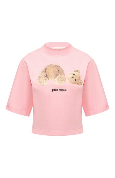 Женская хлопковая футболка PALM ANGELS, арт. PWAA020C99JER0013460