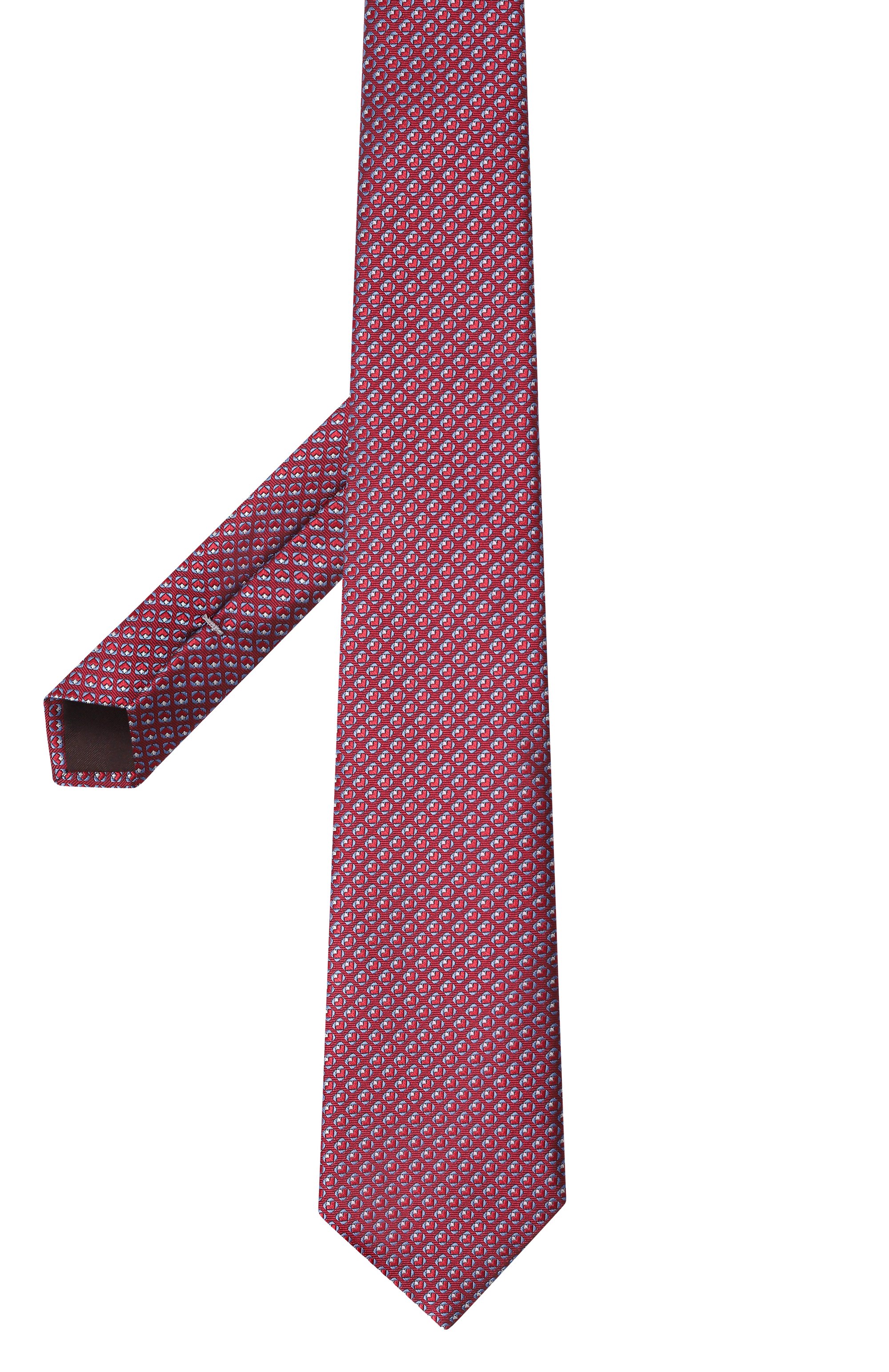 Шелковый галстук CANALI красного цвета по цене 18500 руб., арт. 18/HJ04189, фото 3 Шелковый галстук CANALI, арт. 18/HJ04189, фото 3