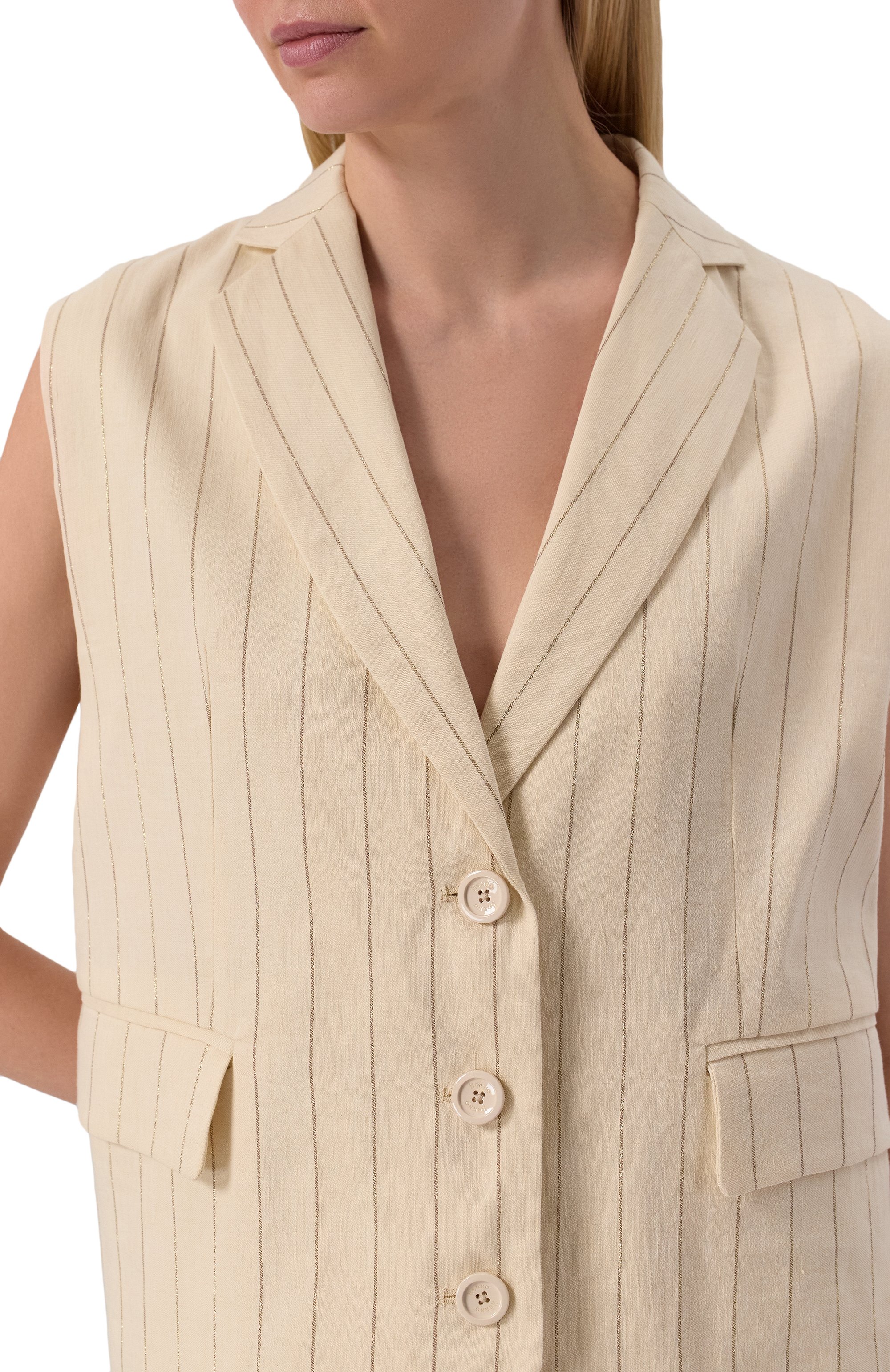 Жилет изо льна и хлопка HERNO, арт. GA000296D/17136, фото 5