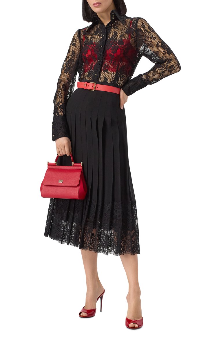 Женские кожаные мюли keira DOLCE & GABBANA красного цвета, арт. CR1338/A1471 | Фото 2 (Каблук высота: Высокий; Материал внешний: Натуральная кожа; Подошва: Плоская; Материал внутренний: Натуральная кожа; Каблук тип: Шпилька; Автоматизация ТО: Проставлено; Автоматизация состава: Проставлено; Размерность: Товар маломерит)
