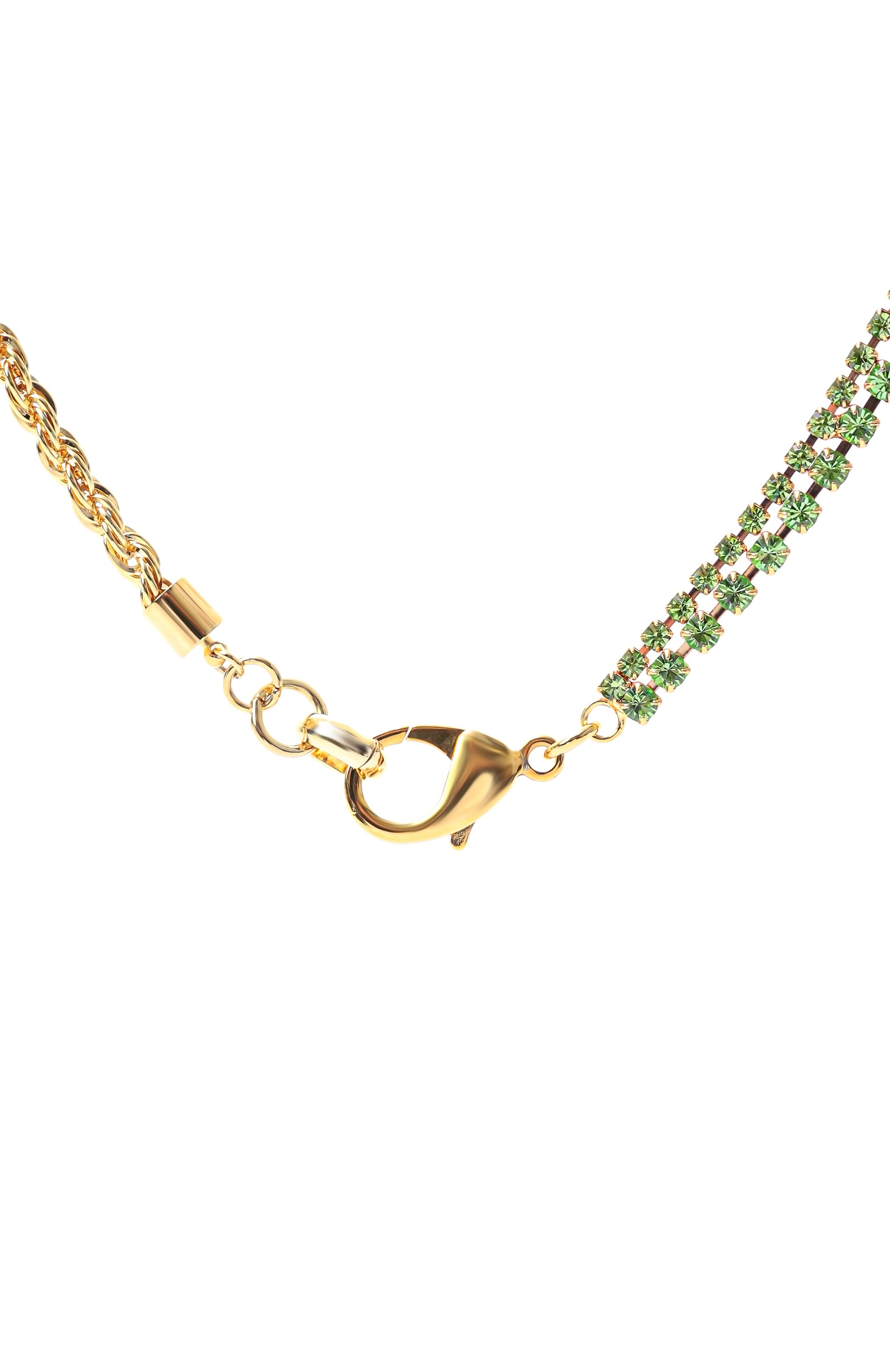 Колье CRYSTALLINE JEWELLERY зеленого цвета по цене 15840 руб., арт. 587Y, фото 4 Колье CRYSTALLINE JEWELLERY, арт. 587Y, фото 4