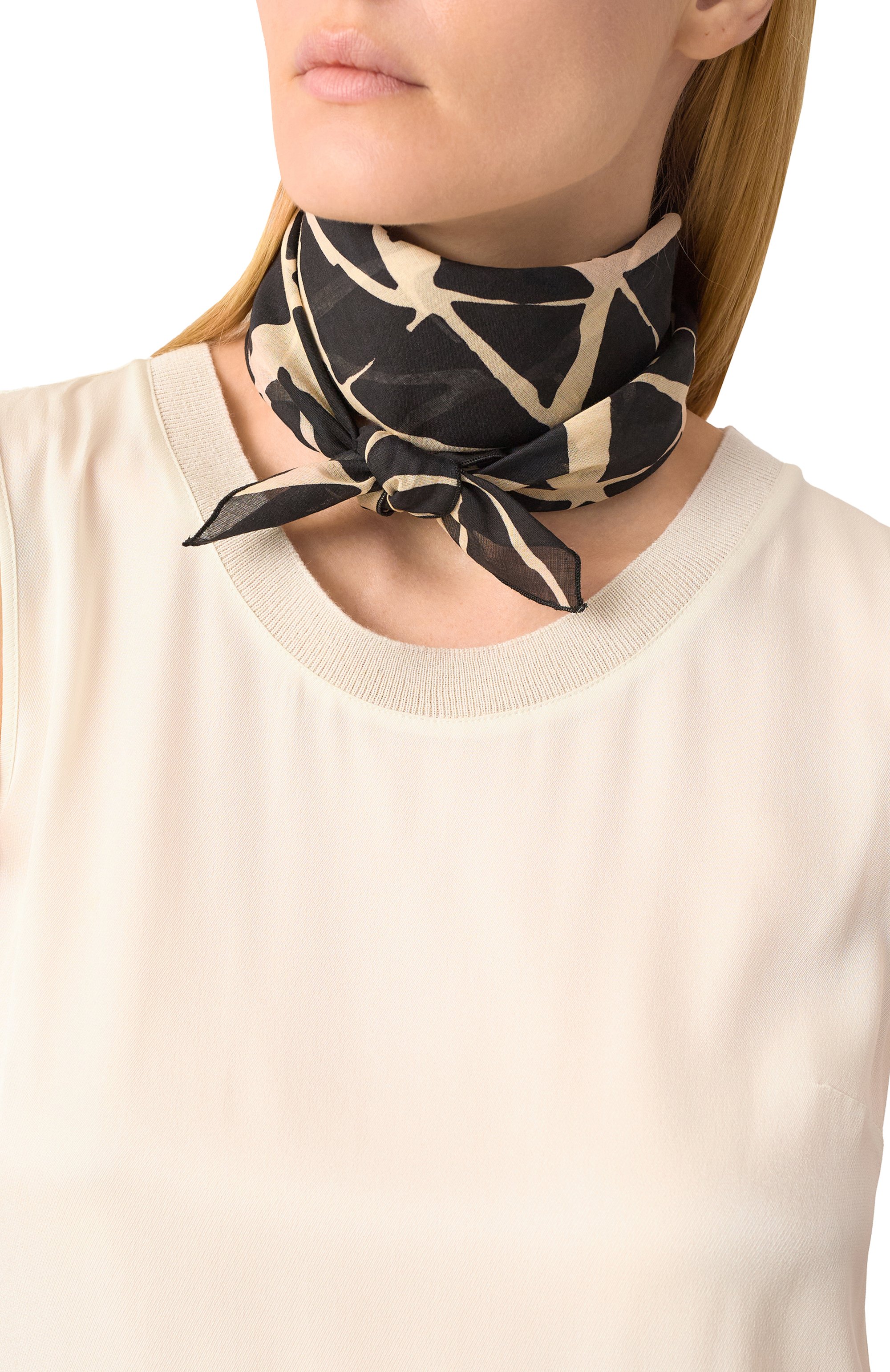 Хлопковый платок LORENA ANTONIAZZI, арт. P2502SP22A/4596, фото 2