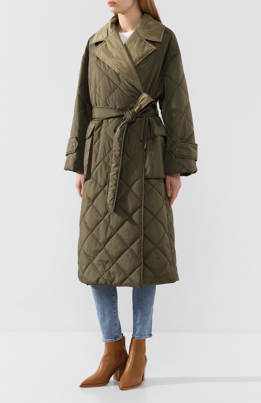 Стеганое пальто GANNI, арт. F4428, фото 3