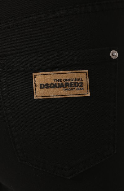 Джинсы DSQUARED2 черного цвета по цене 33300 руб., арт. S75LB0207/S44531, фото 5 Джинсы DSQUARED2, арт. S75LB0207/S44531, фото 5