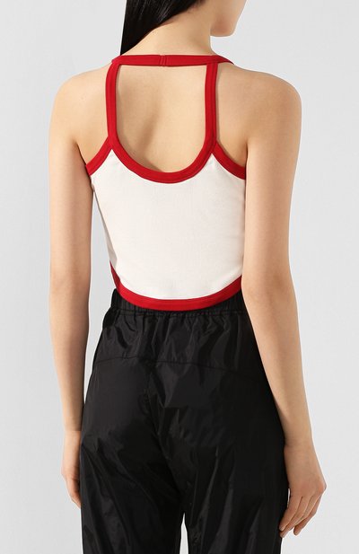 Хлопковый топ PALM ANGELS белого цвета по цене 29800 руб., арт. PWAD029S20JER0010360, фото 4 Хлопковый топ PALM ANGELS, арт. PWAD029S20JER0010360, фото 4