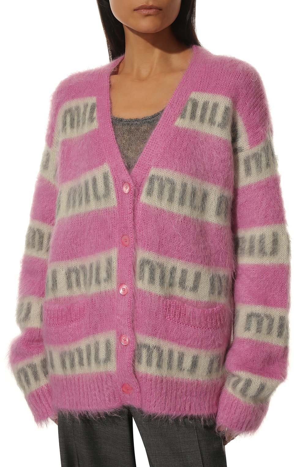 Кардиган MIU MIU, арт. MMF518-1ZAP-F0029, фото 3