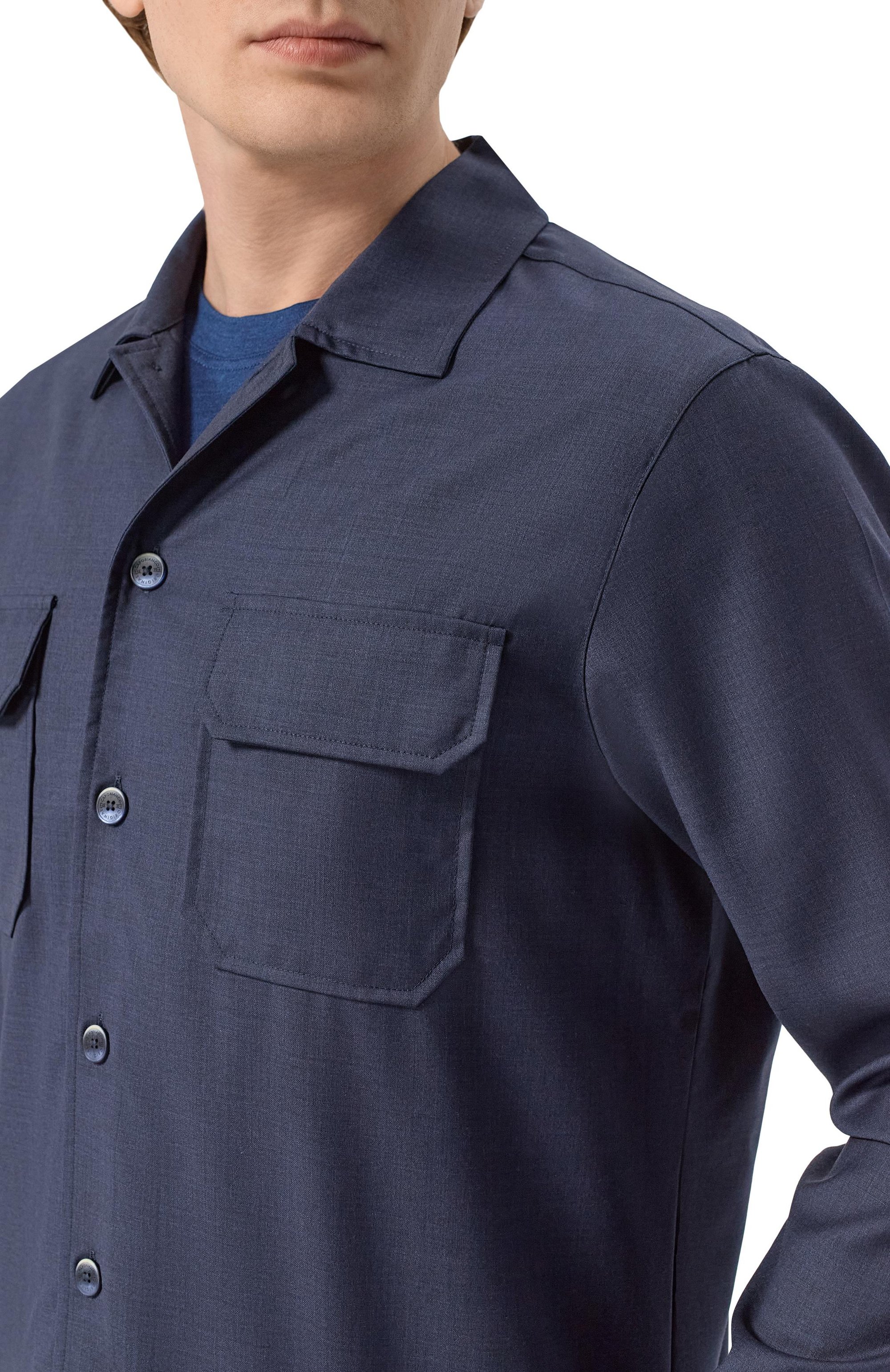 Шерстяная рубашка CAPOBIANCO, арт. 20M514.UN00._001, фото 5