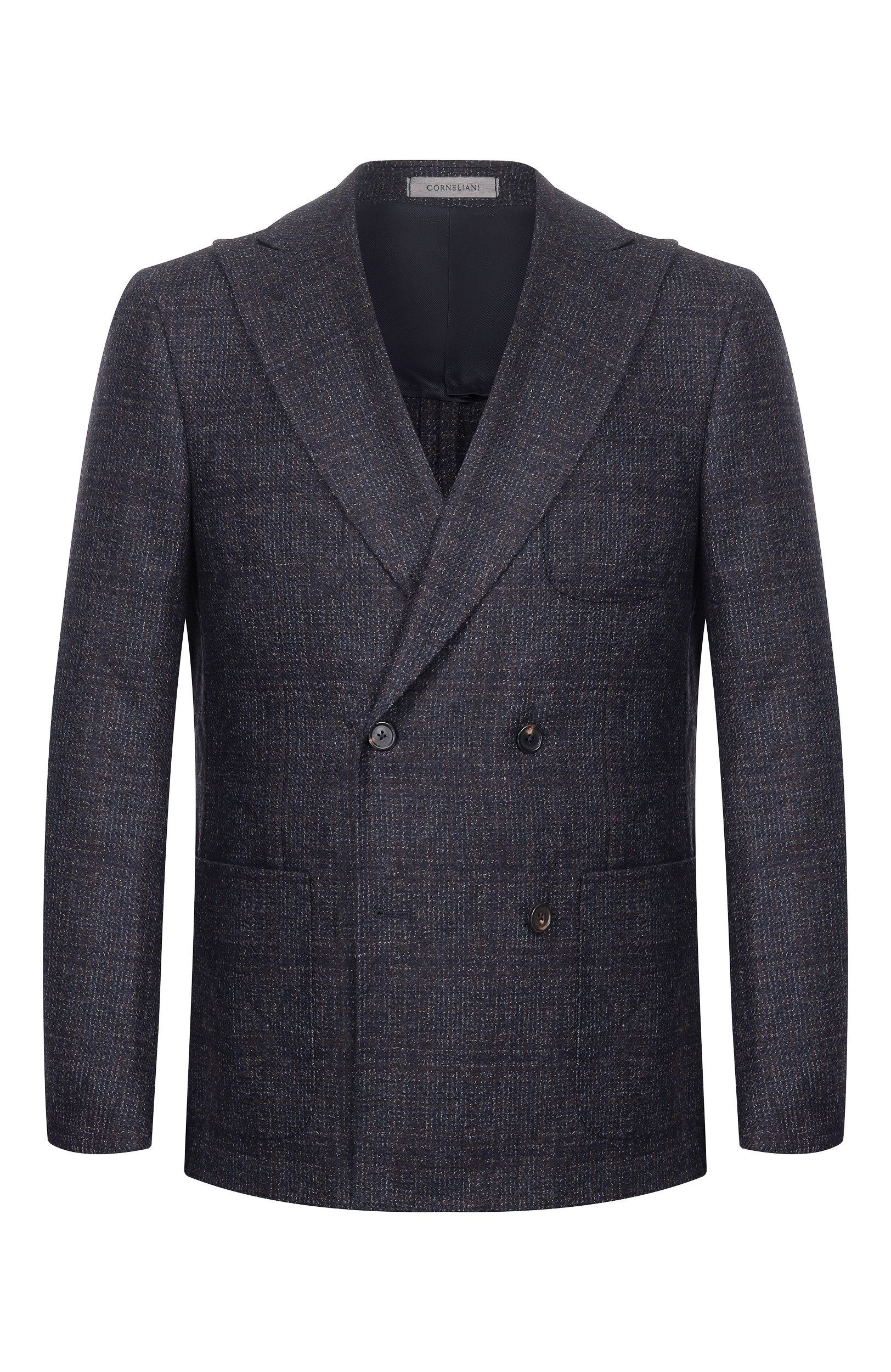 Шерстяной пиджак CORNELIANI темно-синего цвета по цене 129500 руб., арт. 28X009/2A16232, фото 1 Шерстяной пиджак CORNELIANI, арт. 28X009/2A16232, фото 1