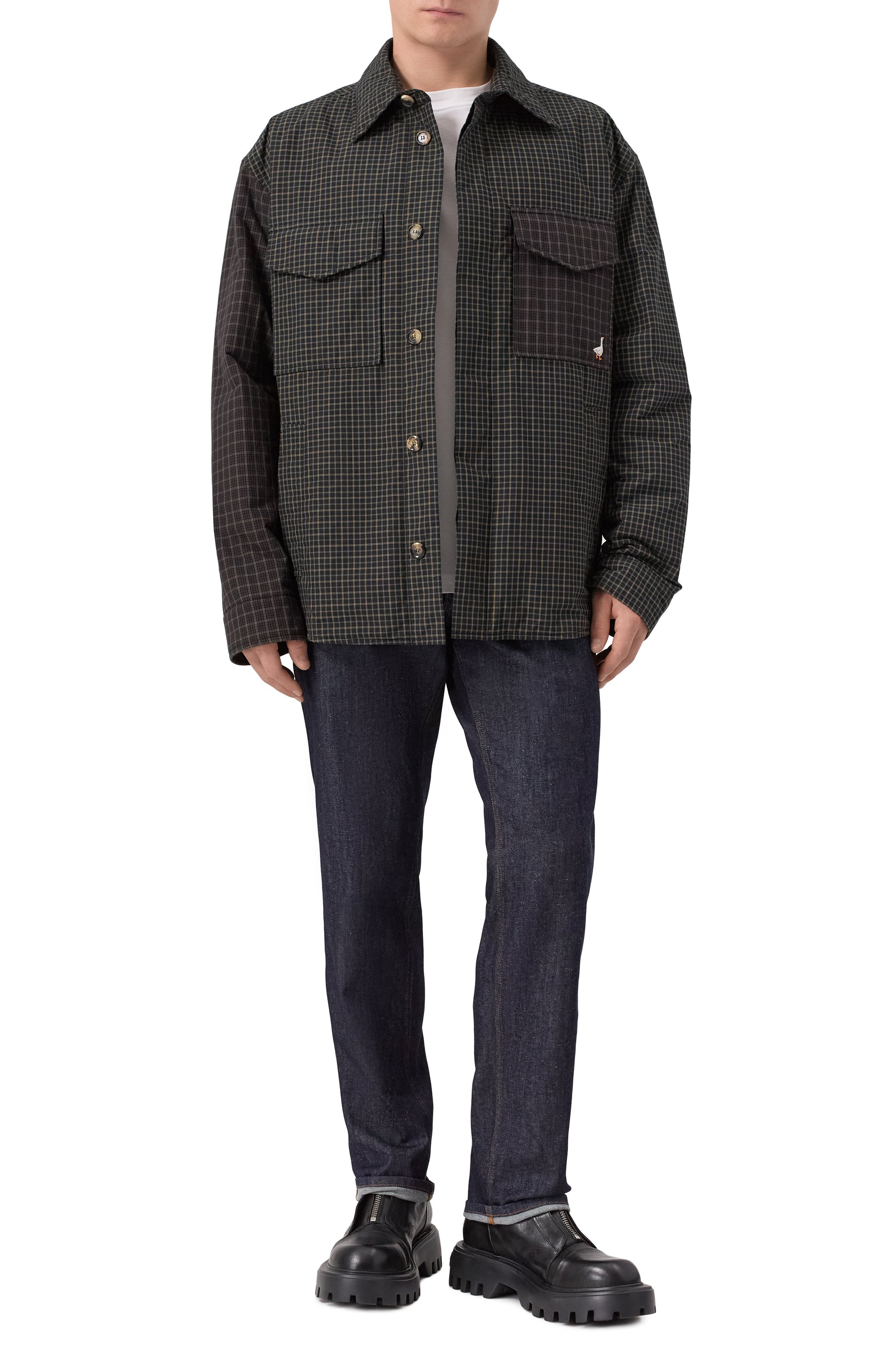 Хлопковая куртка-рубашка MOSCHINO, арт. A0513/5248, фото 2