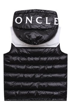 Мужского пуховый жилет genichi MONCLER черного цвета, арт. H1-954-1A000-95-53A0E/4-6A | Фото 2 (Мальчики Кросс-КТ: Верхняя одежда; Региональные ограничения белый список (Axapta Mercury): Не проставлено; Материал внешний: Синтетический материал; Нос: Не проставлено; Материал подклада: Синтетический материал; Материал утеплителя: Пух и перо; Ростовка одежда: 4 года | 104 см, 5 лет | 110 см, 6 лет | 116 см)