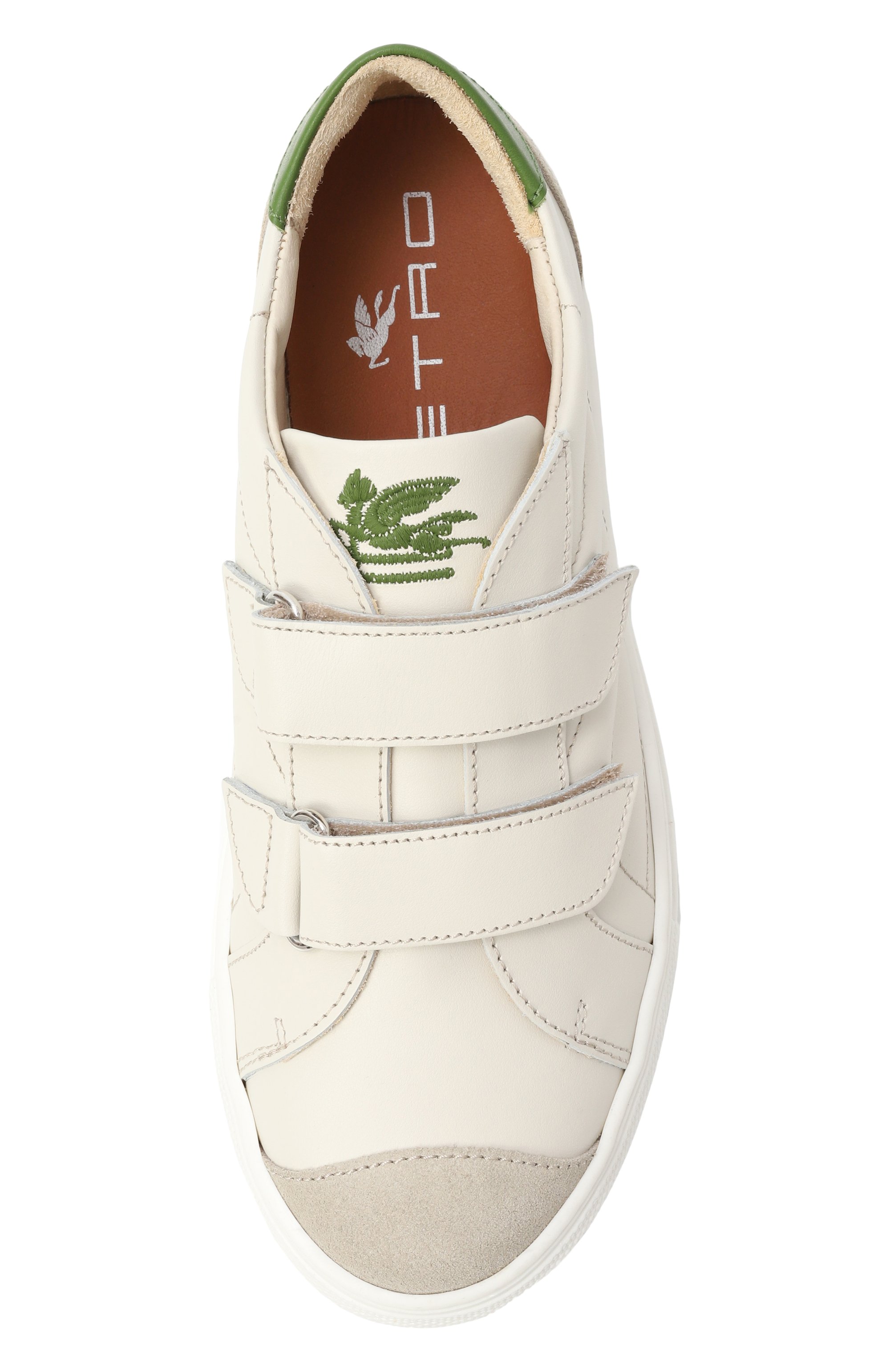 Кожаные кеды ETRO молочного цвета по цене 44700 руб., арт. GX0P96, фото 4 Кожаные кеды ETRO, арт. GX0P96, фото 4