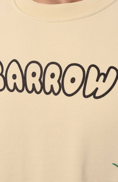 Хлопковый свитшот BARROW кремового цвета по цене 35800 руб., арт. 034085, фото 5 Хлопковый свитшот BARROW, арт. 034085, фото 5