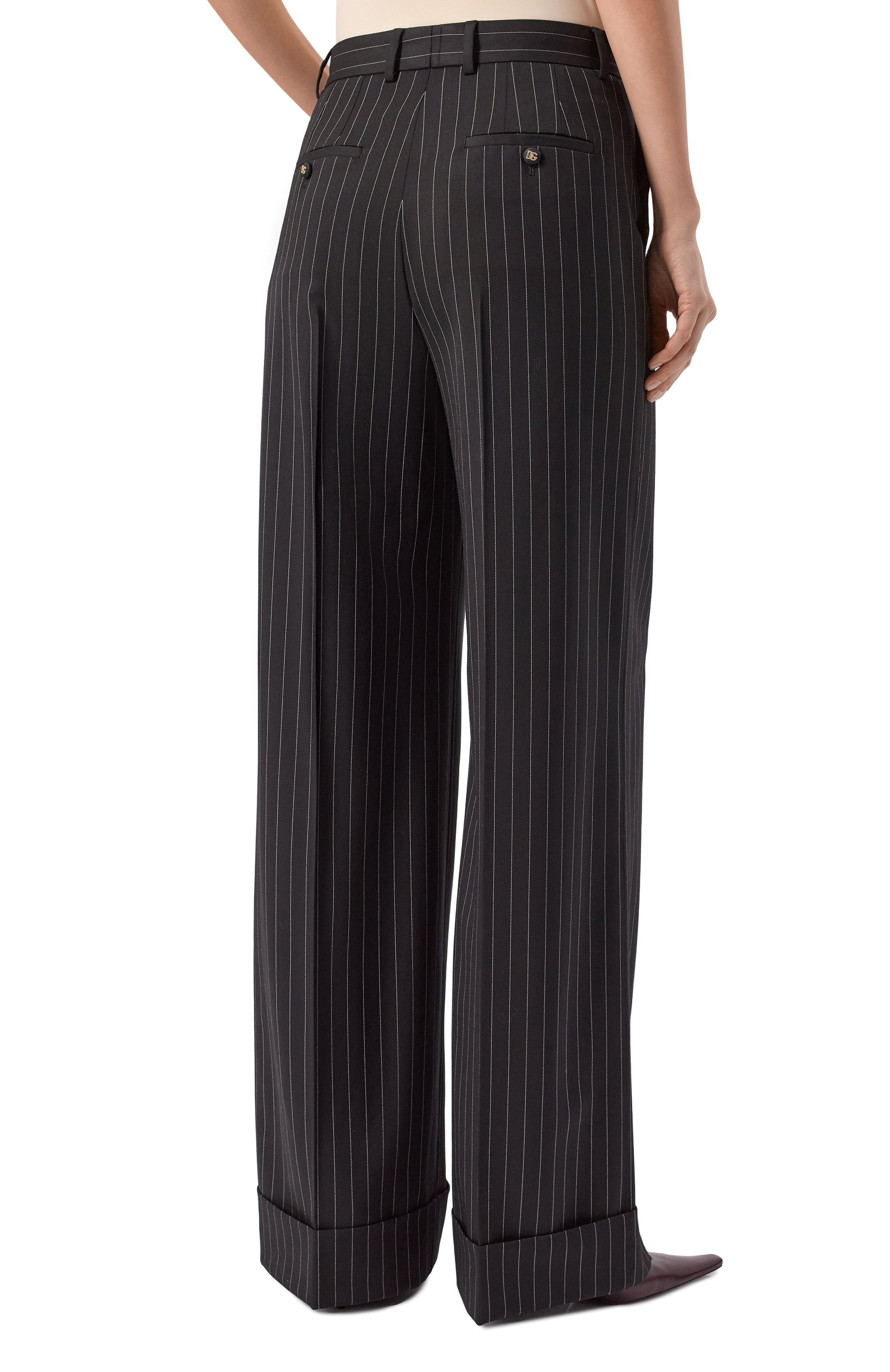 Шерстяные брюки DOLCE & GABBANA, арт. FTBM0T/FRBC0, фото 4