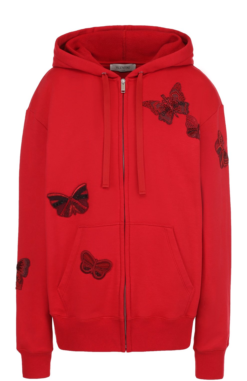 Кардиган на молнии с капюшоном и отделкой в виде бабочек VALENTINO, арт. PB3MF04N/3V2, фото 1