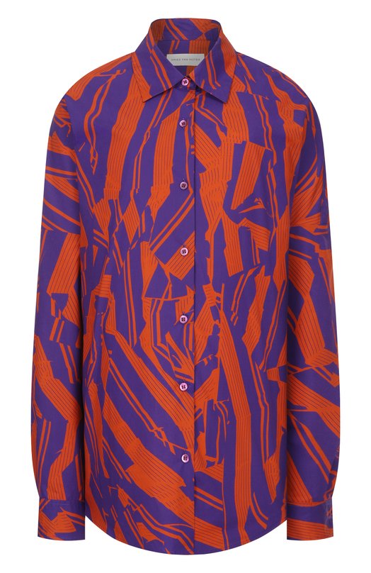 Хлопковая рубашка Dries Van Noten 130700/3003 Разноцветный 130700/3003