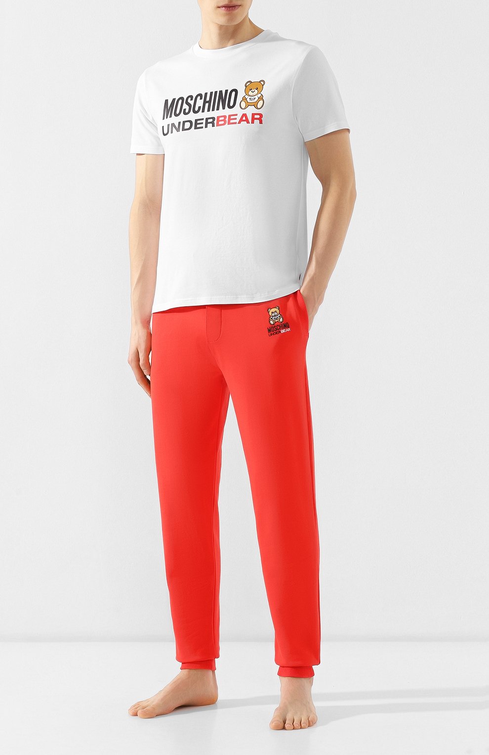 Хлопковая футболка MOSCHINO, арт. A1920/8133, фото 2