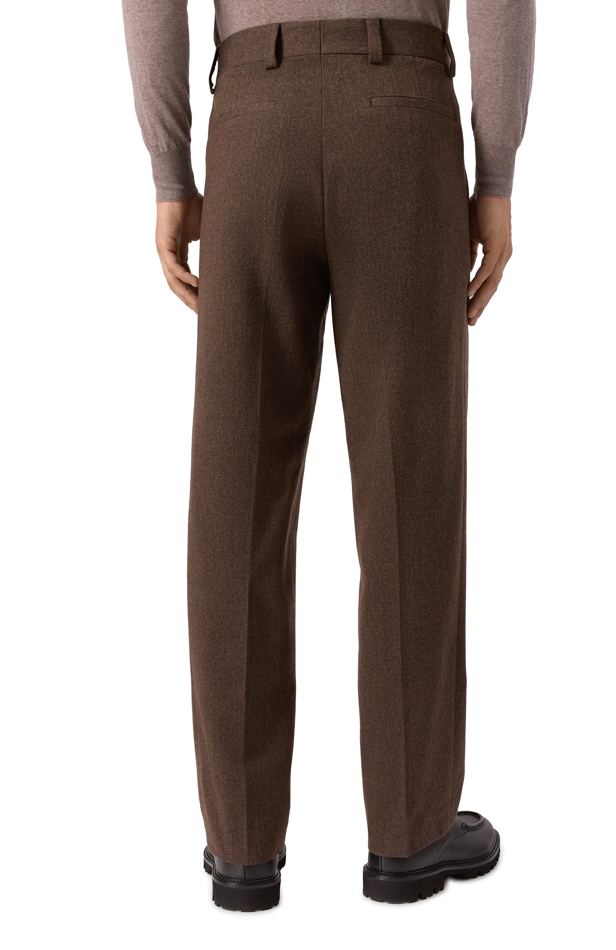 Брюки из шерсти и хлопка HUGO, арт. 50544668, фото 4