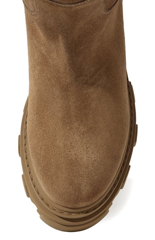 Замшевые сапоги Perni 07 GIABORGHINI Бежевый, фото 6