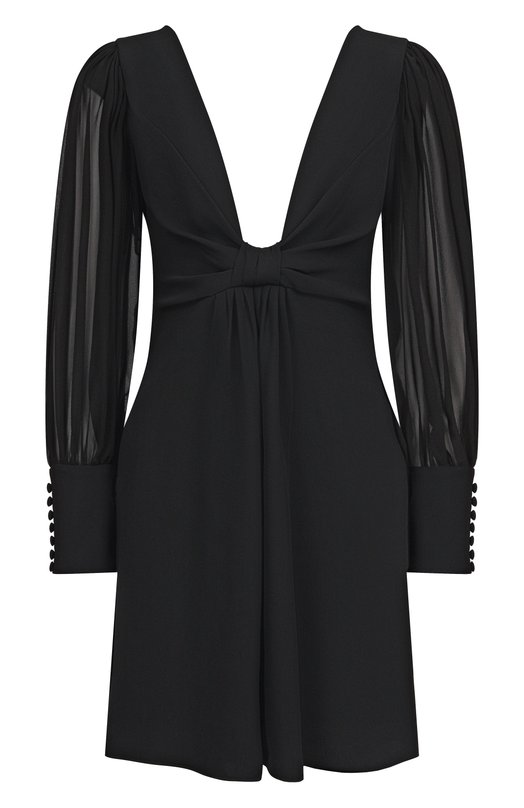 Шелковое платье Valentino 7B3VAG40/1MM Чёрный 7B3VAG40/1MM