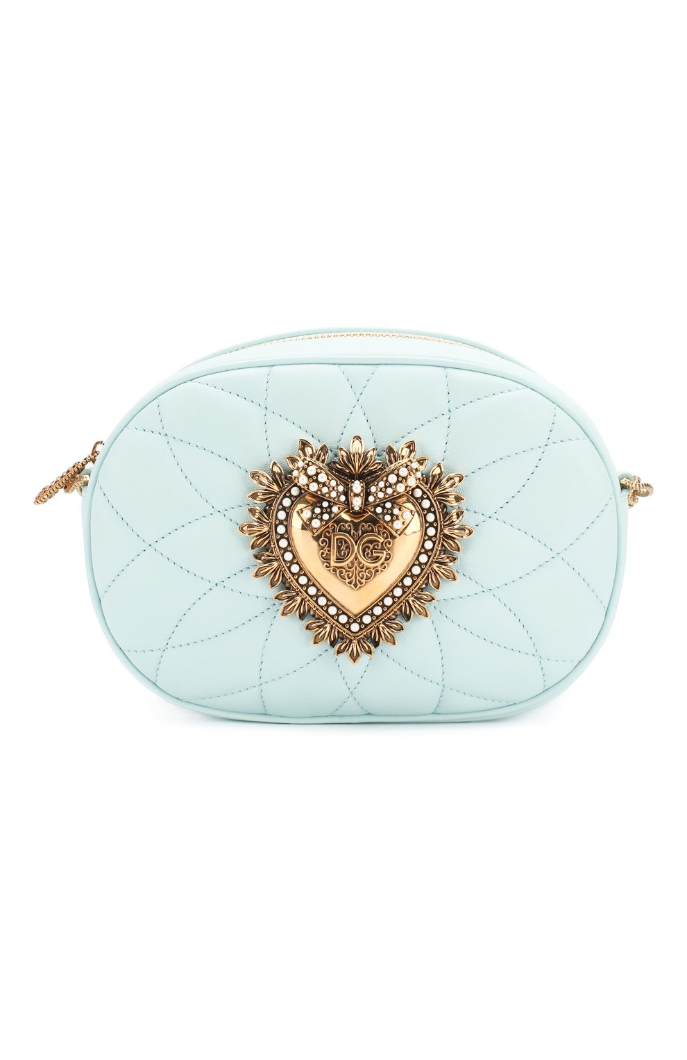 Сумка devotion DOLCE & GABBANA голубого цвета по цене 120500 руб., арт. BB6704/AV967, фото 1 Сумка devotion DOLCE & GABBANA, арт. BB6704/AV967, фото 1