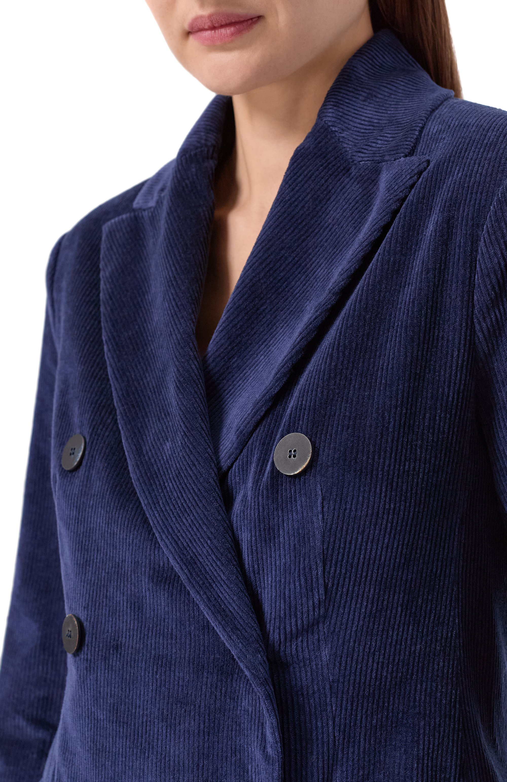 Вельветовый жакет ANTONELLI FIRENZE синего цвета по цене 107000 руб., арт. M3104P/680B, фото 5 Вельветовый жакет ANTONELLI FIRENZE, арт. M3104P/680B, фото 5