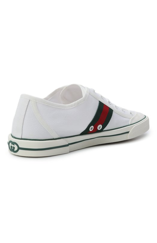 Текстильные кеды Gucci Tennis 1977 Gucci 854436/FAFS4 Белый  854436/FAFS4 Фото 4