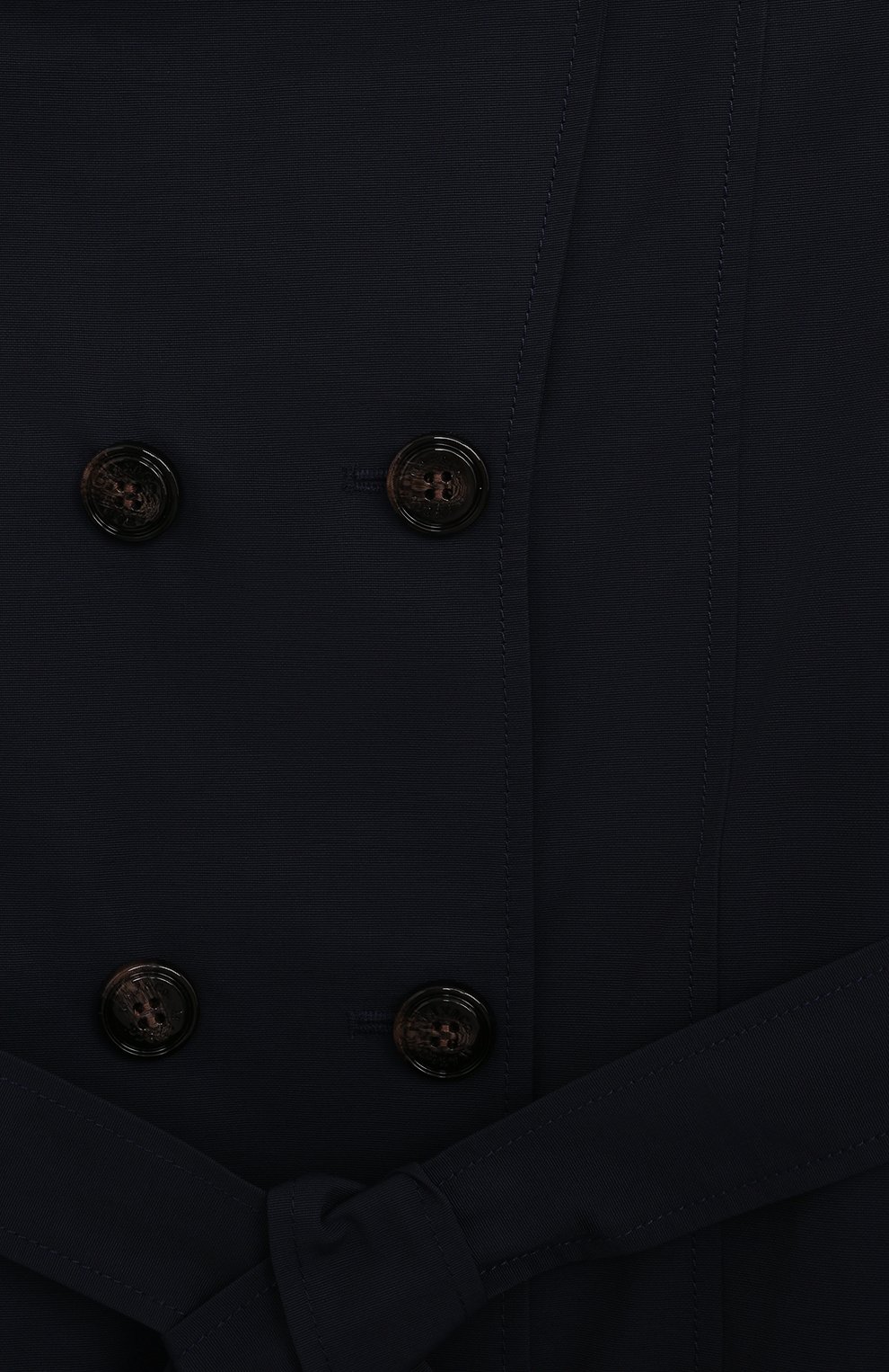 Хлопковый тренч MAX&CO темно-синего цвета по цене 25450 руб., арт. MX0011-MX003, фото 3 Хлопковый тренч MAX&CO, арт. MX0011-MX003, фото 3