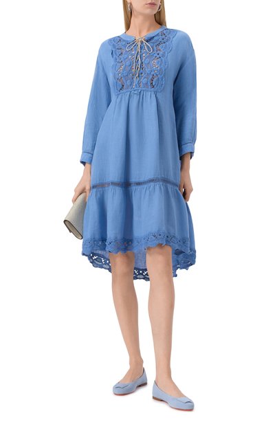 Льняное платье 120% LINO, арт. 32ALIW4PIH/0115, фото 2