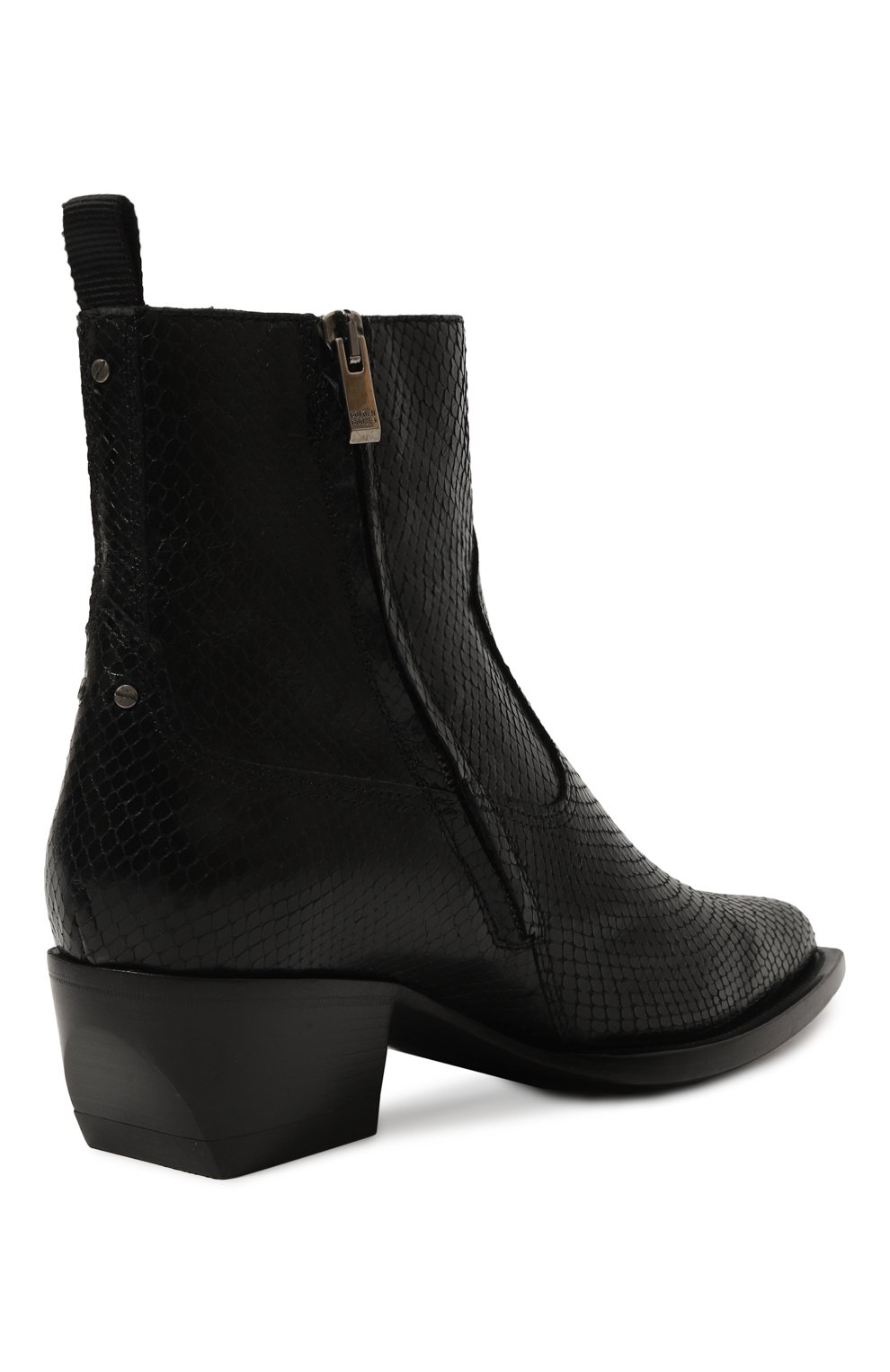 Кожаные казаки debbie GOLDEN GOOSE DELUXE BRAND черного цвета по цене 76500 руб., арт. GWF00545.F005494, фото 5 Кожаные казаки debbie GOLDEN GOOSE DELUXE BRAND, арт. GWF00545.F005494, фото 5