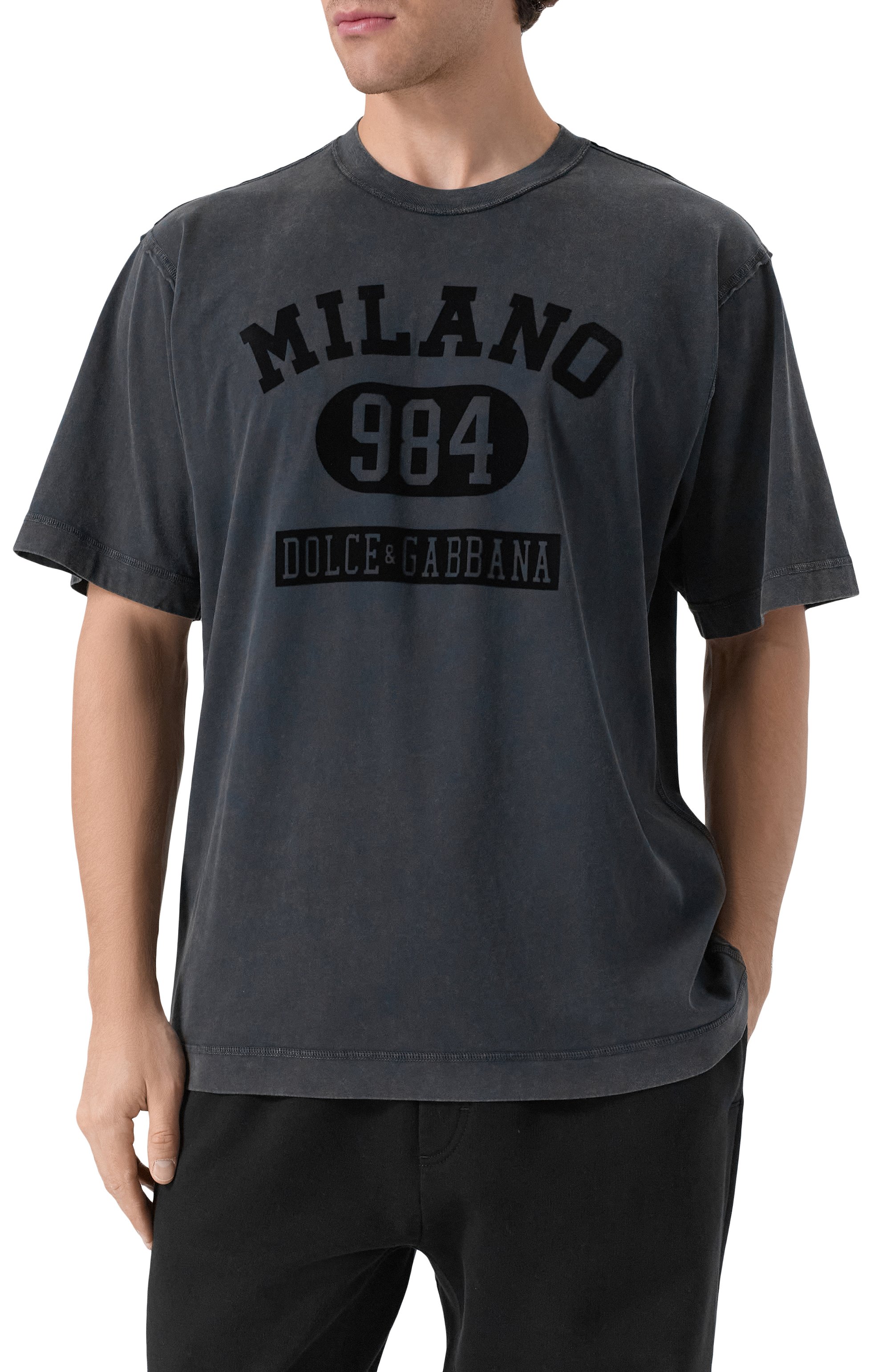 Хлопковая футболка DOLCE & GABBANA, арт. G8RI4T/G7PK9, фото 3