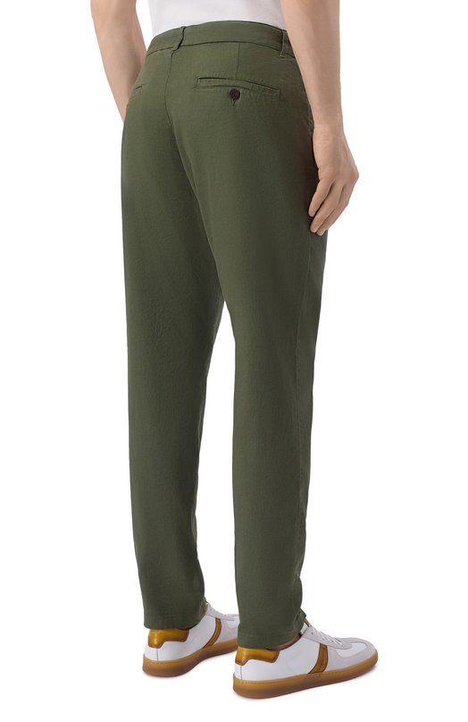 Брюки изо льна и хлопка Bogner 18417335 Зелёный  18417335 Фото 4