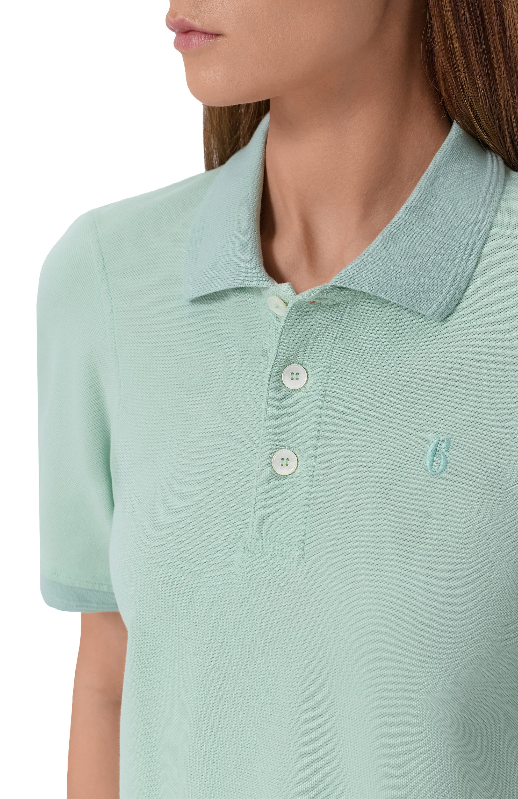 Хлопковое поло MM6, арт. S62GL0034/M20220, фото 5