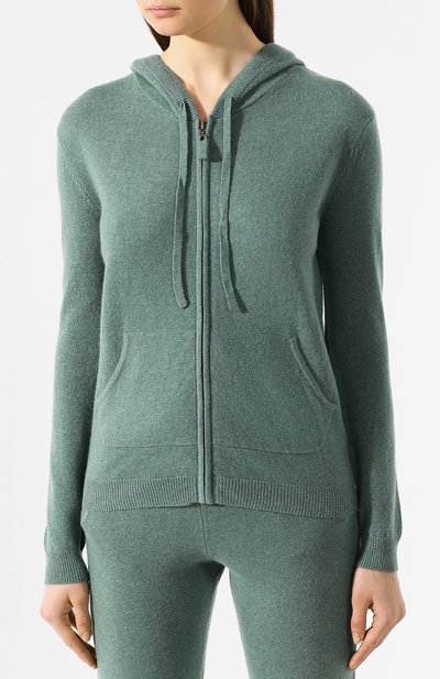 Кашемировый кардиган NOT SHY зеленого цвета по цене 24750 руб., арт. 3501010C, фото 3 Кашемировый кардиган NOT SHY, арт. 3501010C, фото 3