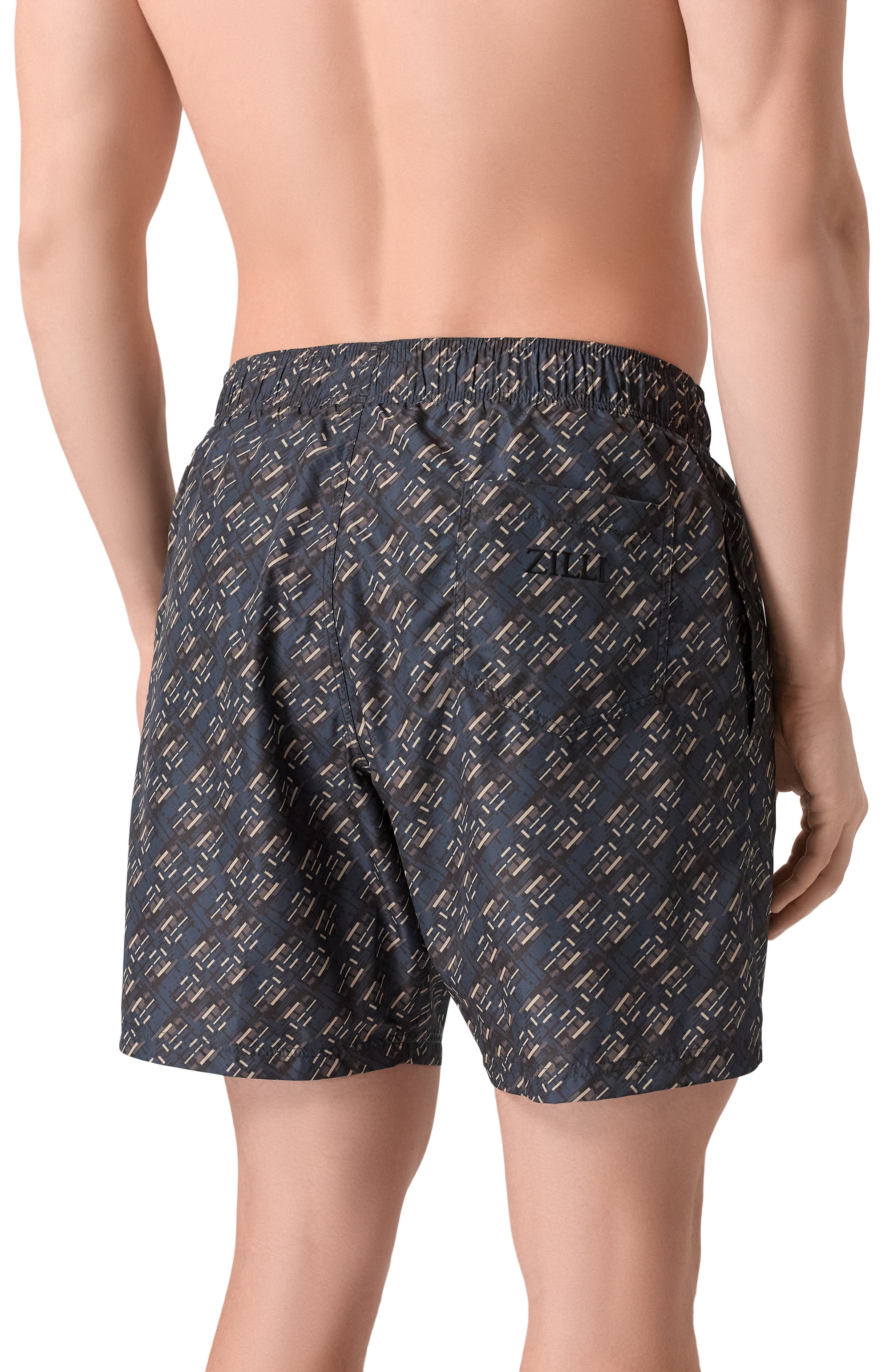 Плавки-шорты ZILLI темно-синего цвета по цене 64350 руб., арт. BMPL42M2000VGE000, фото 3 Плавки-шорты ZILLI, арт. BMPL42M2000VGE000, фото 3